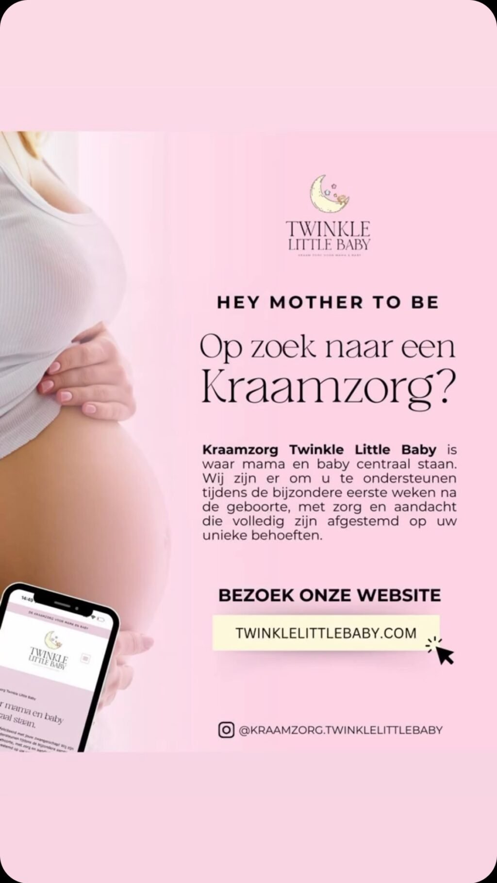 Instagram post from kraamzorg.twinklelittlebaby. This post is in position 0.